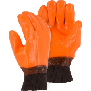 3370 Majestic® Glove Winter Lined PVC Glove with Smooth Finish and Knit Wrist Cuff